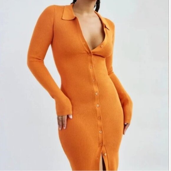 Wilfred Dresses & Skirts - Aritzia Wilfred Orange Cove Dress in Size Small NWT